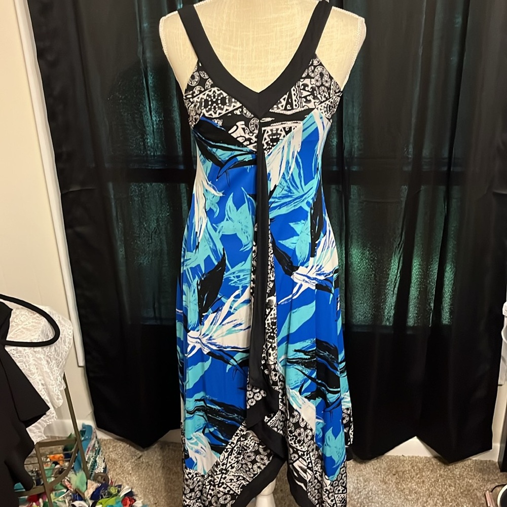 Style & Co Monochrome Patterned Dress